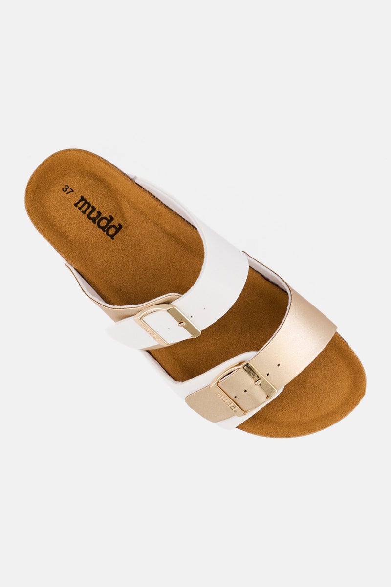 Mudd صنادل نسائية قابلة للتعديل بحزامين من الفلين، متعددة الألوان - Image 4